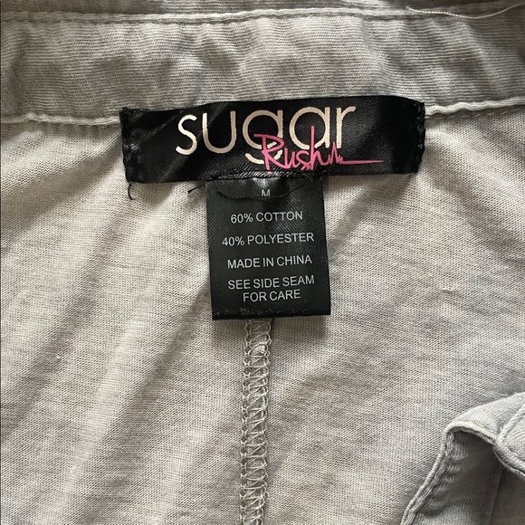 Women's Light Gray Button Down Shirt - Picture 2 of 6